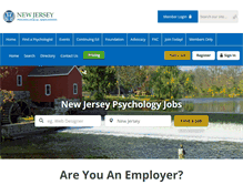 Tablet Screenshot of careers.psychologynj.org